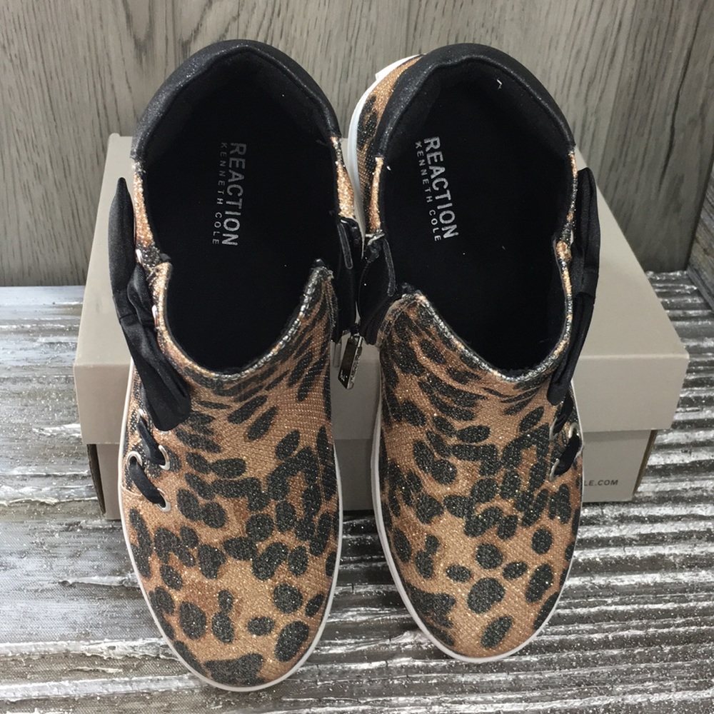 REACTION KENNETH COLE COSMIC BOW Leopard - Picture 7 of 8